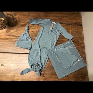 Kate Quinn The Woods gown, hat & blanket set